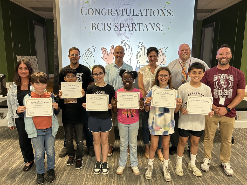 4th grade perfect math score students with their teachers