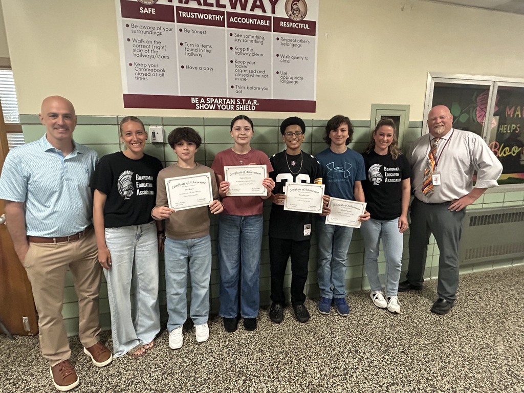 perfect 7th grade math with Mr. cardillo and superintendent neifer