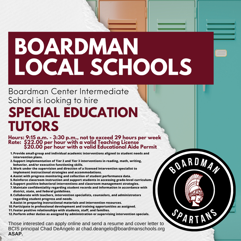 Special Education Tutor Post