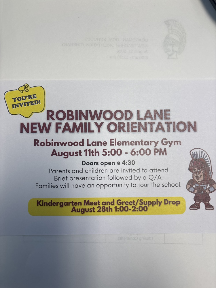 Our New family orientation is coming up quickly!