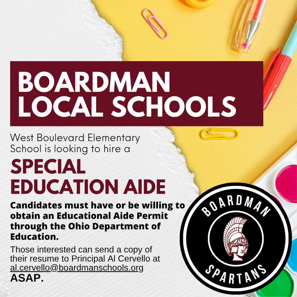 Special Education Aide Posting