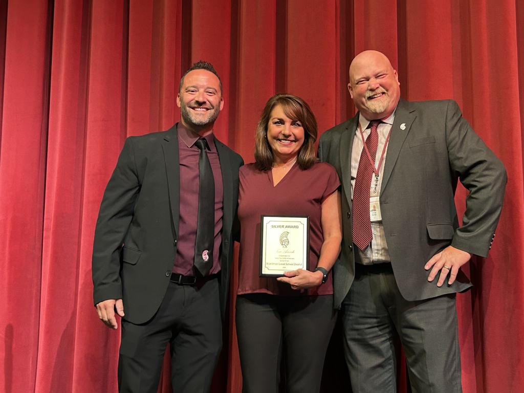 Principal DeAngelo, Mrs. Acevedo, Superitendent Neifer with Toni's 25 year award