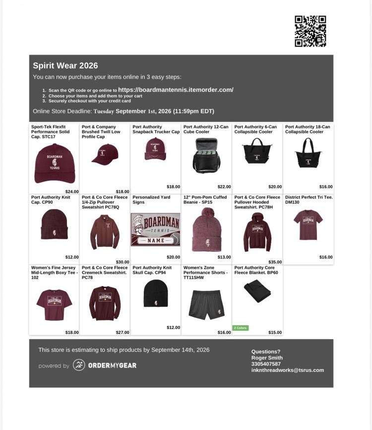 tennis merch