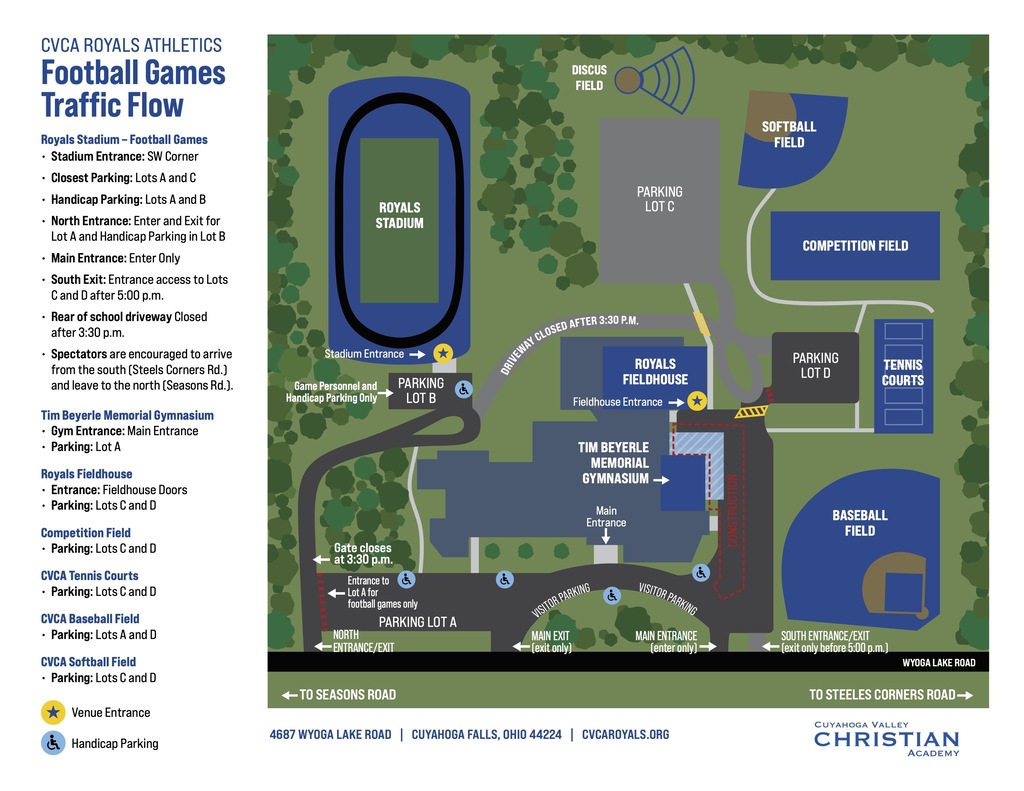 CVCA Parking Map