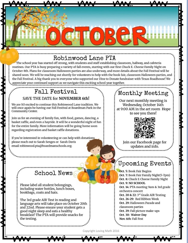 PTA newsletter 