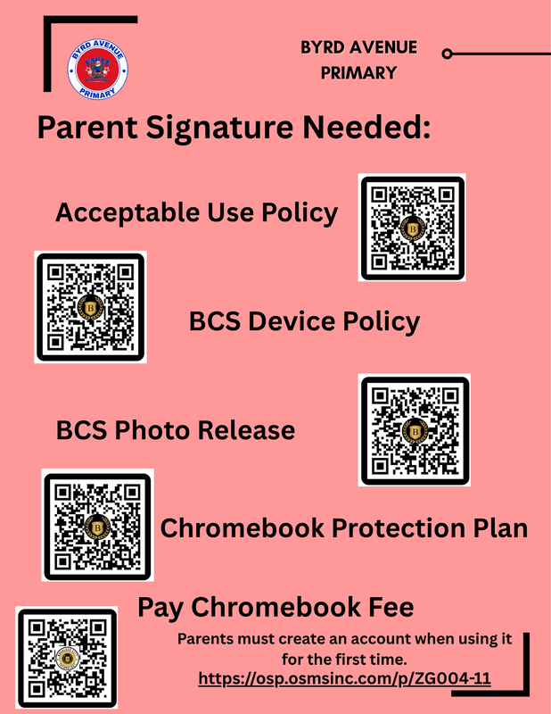 flyer for parent to sign