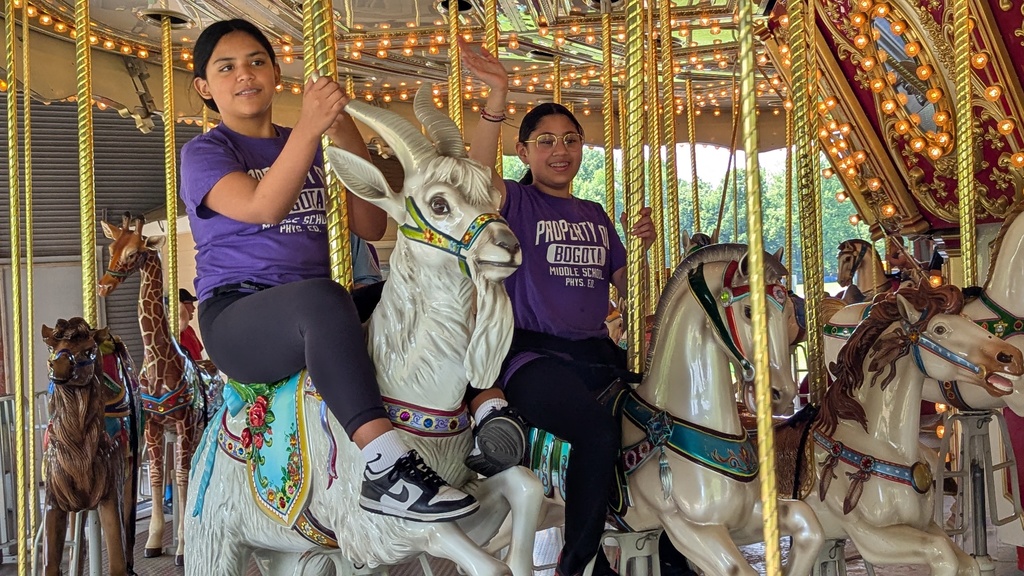 Never too old to enjoy a carousel ride! 
