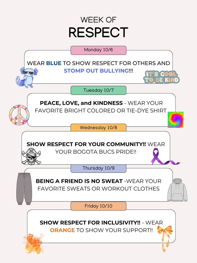UPDATED FOR WEEK OF RESPECT NEXT WEEK!!!! 