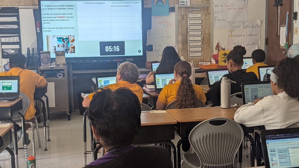 6th Graders are learning about Library and Informational Literacy Skills! These skills and practices will help them in the future when researching projects in and out of the classroom!