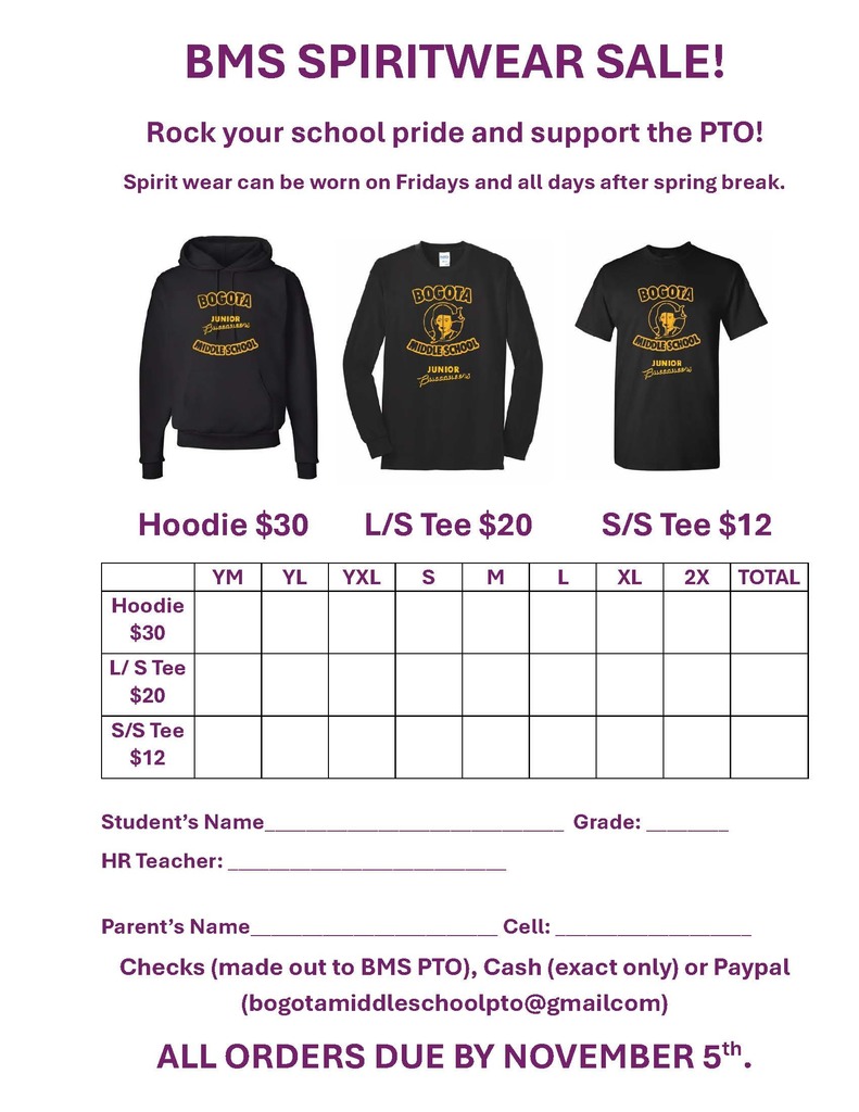 SPIRITWEAR FOR SALE!!! 