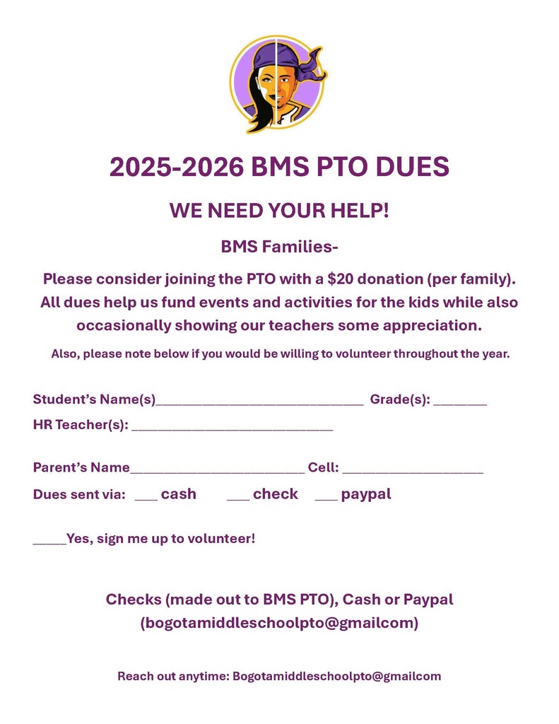 PTO DUES INFO!!