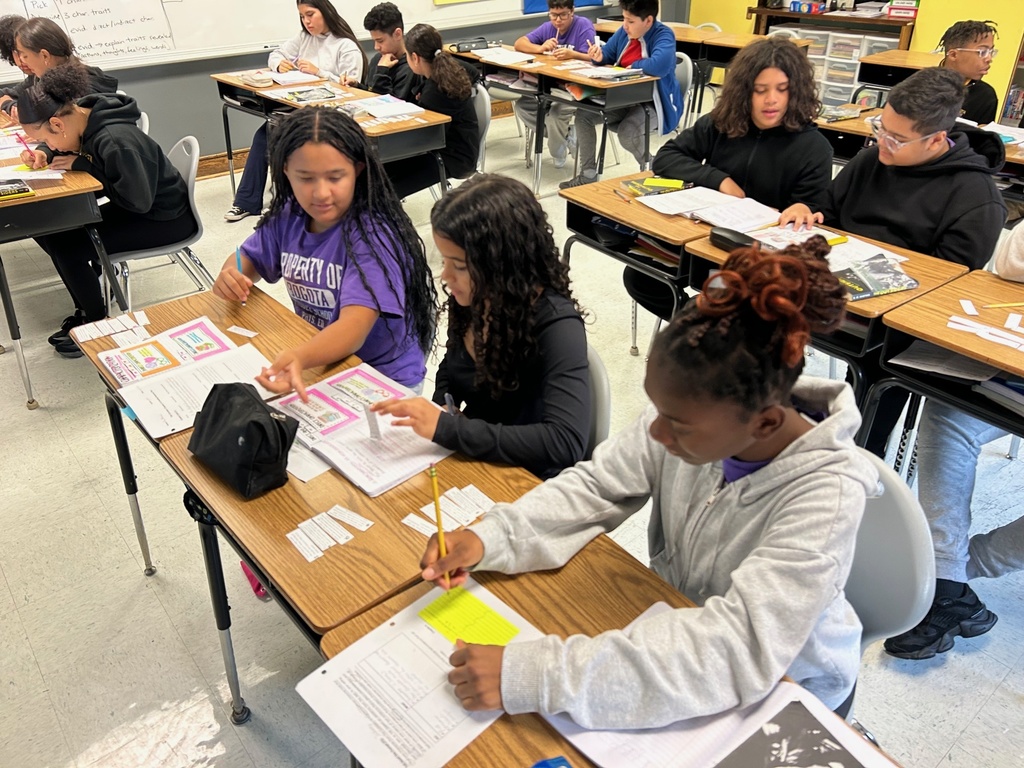 This week in 7th grade ELA, students learned about the difference between direct and indirect characterization. They completed an interactive sorting activity that had them analyze passages from different texts they have read in order to determine whether direct or indirect characterization was being shown. Then they applied their knowledge of the concept to their own collaborative writing task about the first four chapters of The Outsiders, our class novel study