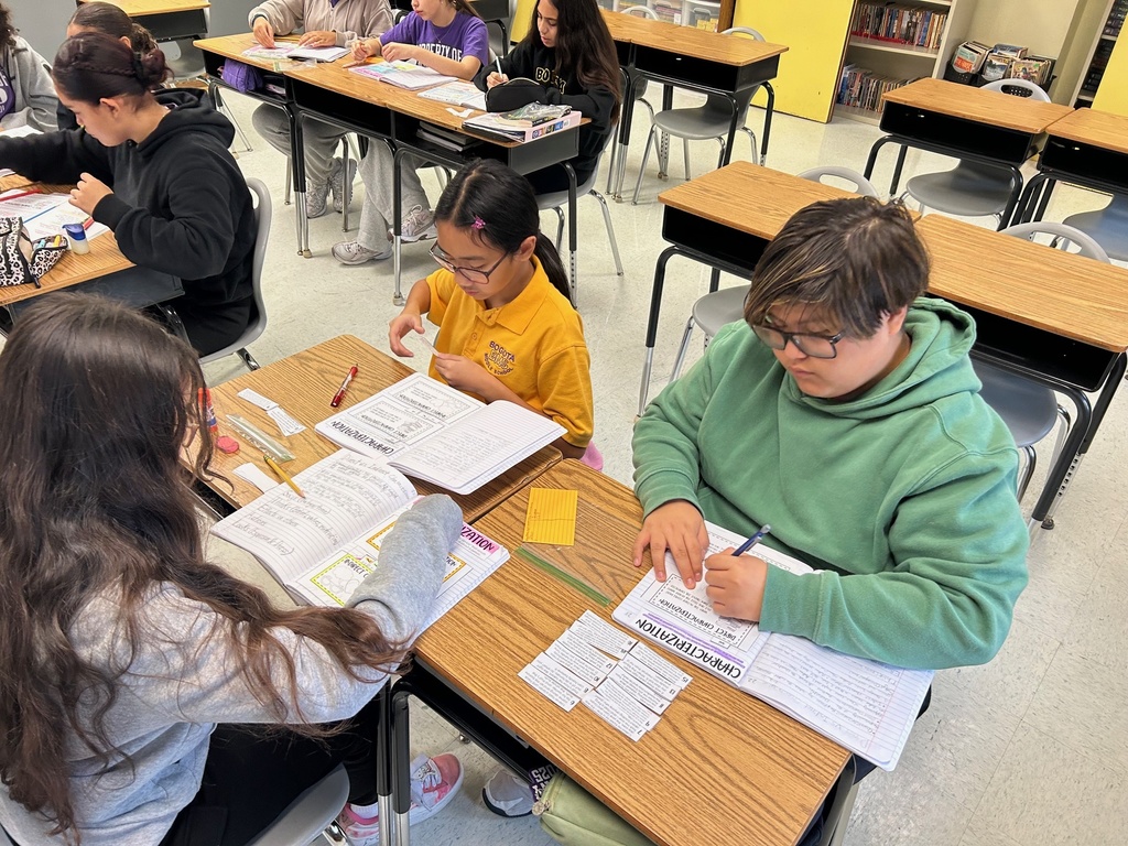 This week in 7th grade ELA, students learned about the difference between direct and indirect characterization. They completed an interactive sorting activity that had them analyze passages from different texts they have read in order to determine whether direct or indirect characterization was being shown. Then they applied their knowledge of the concept to their own collaborative writing task about the first four chapters of The Outsiders, our class novel study