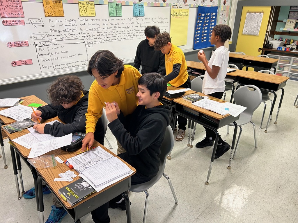 This week in 7th grade ELA, students learned about the difference between direct and indirect characterization. They completed an interactive sorting activity that had them analyze passages from different texts they have read in order to determine whether direct or indirect characterization was being shown. Then they applied their knowledge of the concept to their own collaborative writing task about the first four chapters of The Outsiders, our class novel study