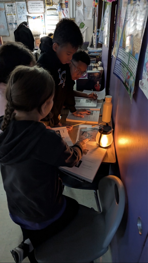 This week in sixth grade social studies students took part in a cave exploration activity!