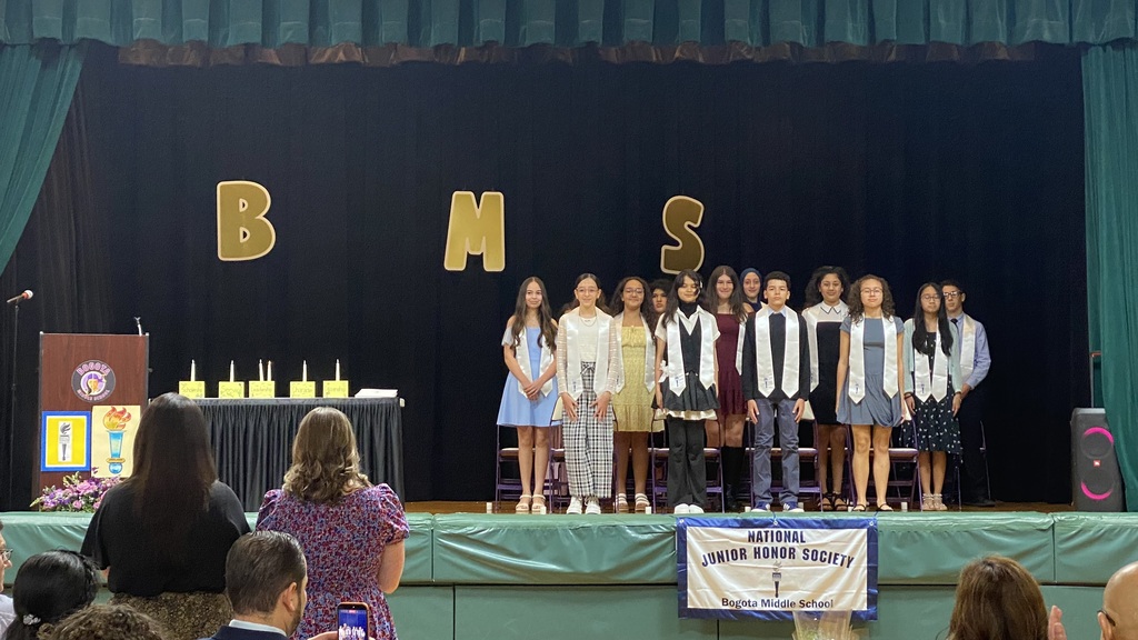 Last evening nine new members were inducted into the BMS chapter of the National Junior Honor Society.