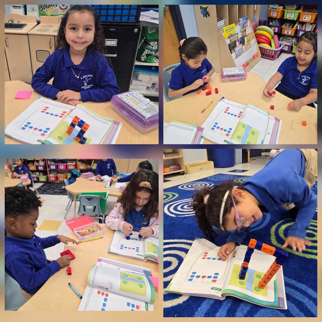 Today, students in Ms. Skrnich's kindergarten class had to build 2 bridges. Both bridges had to go over a body of water and had to have an equal amount of cubes. Each design also had to be different!