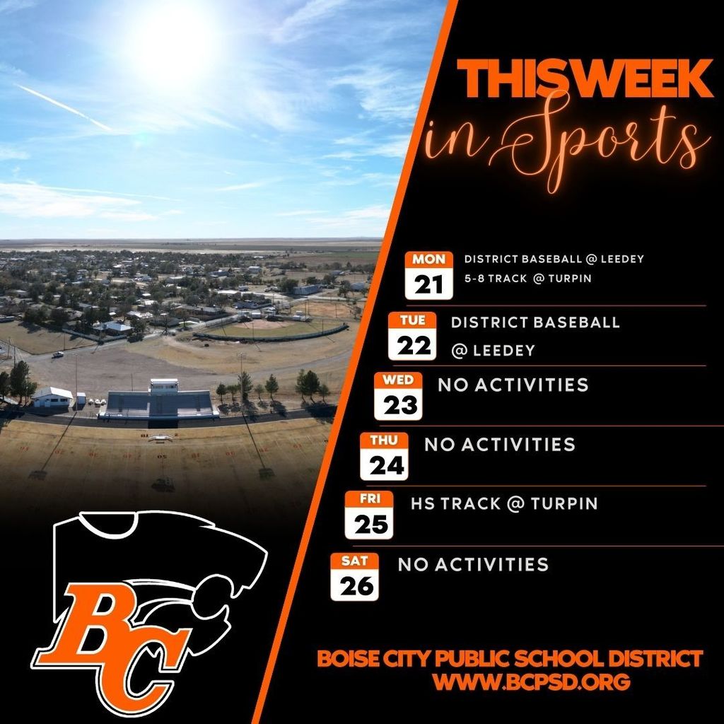 This Week In Boise City Athletics April 21-26