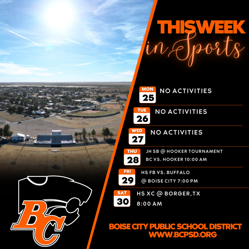 This Week In Boise City Athletics August 25-30