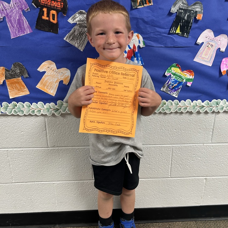 Thank you Henry for helping others in your class.