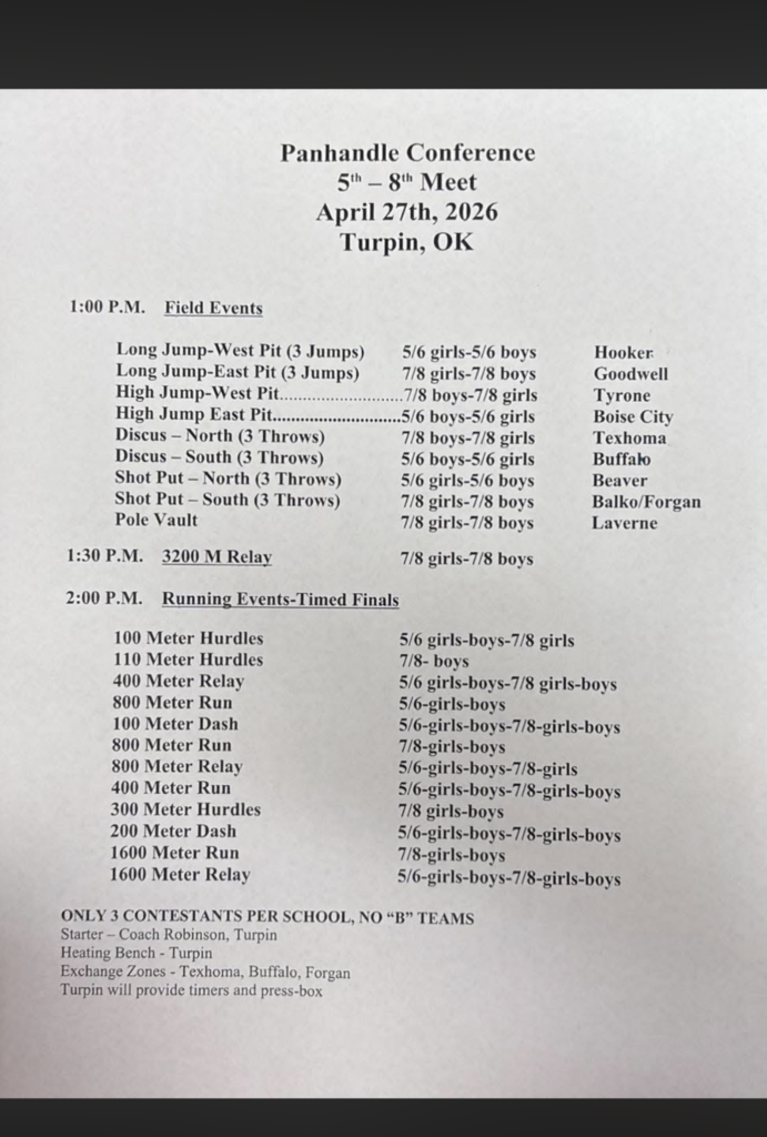 5-8 Conference Track Meet at Turpin