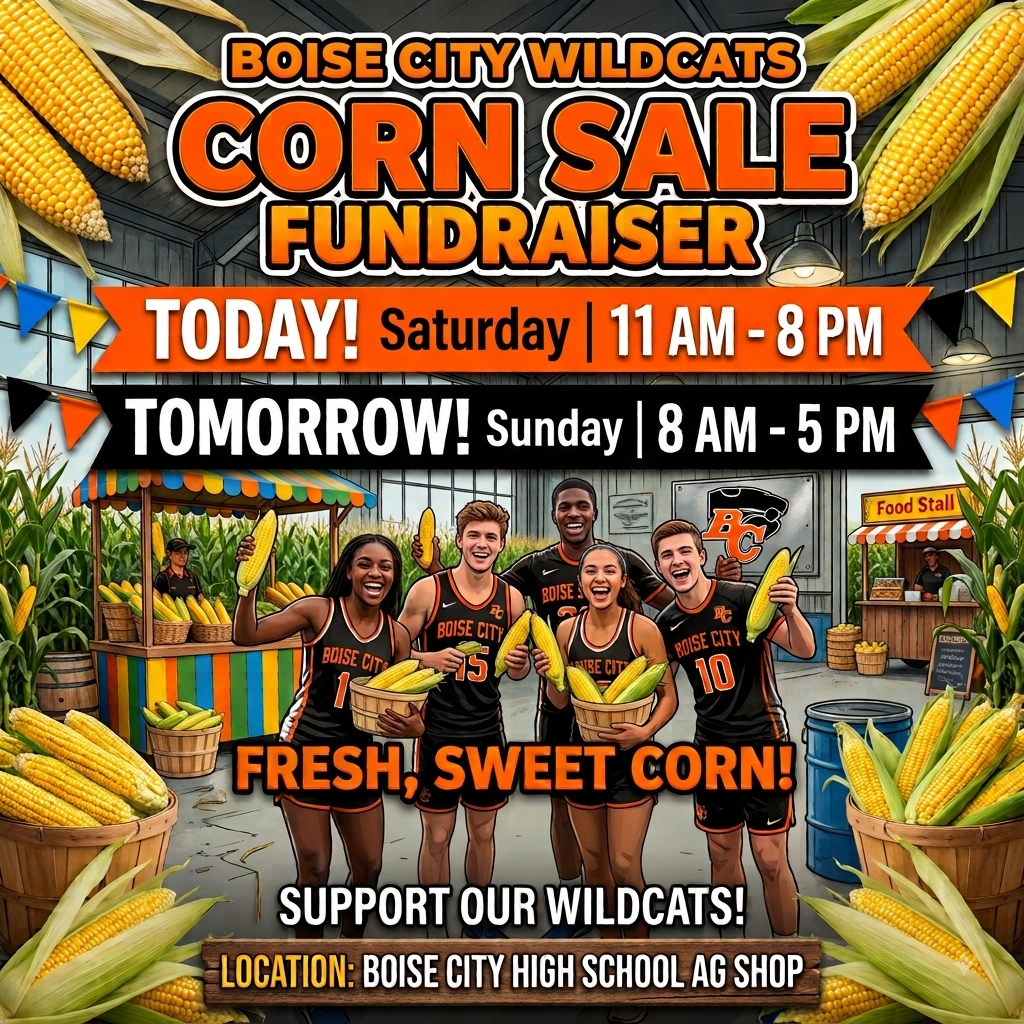 Corn fundraiser today and tomorrow