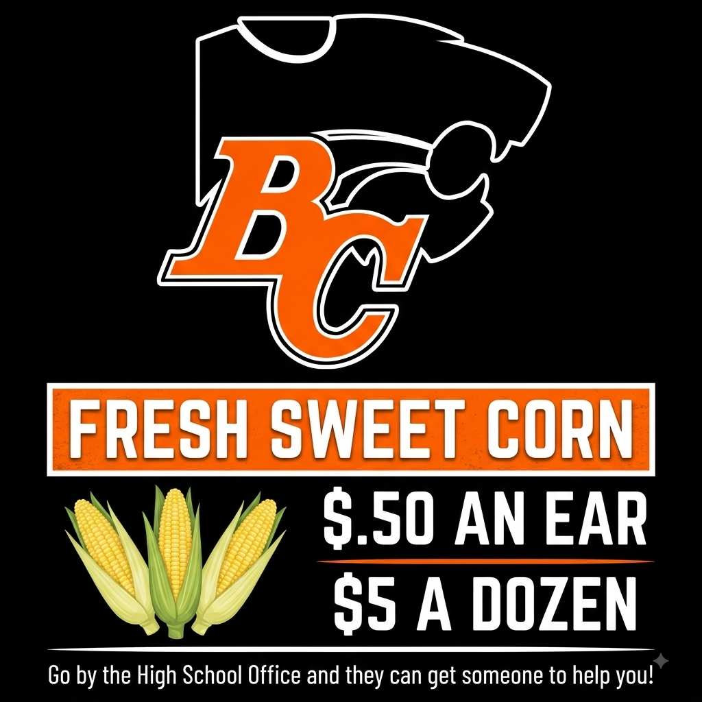 Fresh corn at the high school