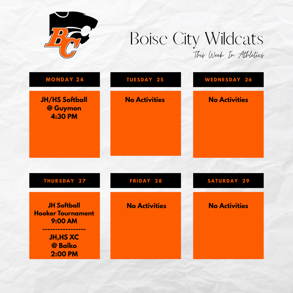 This Week In Boise Athletics Aug. 24-29