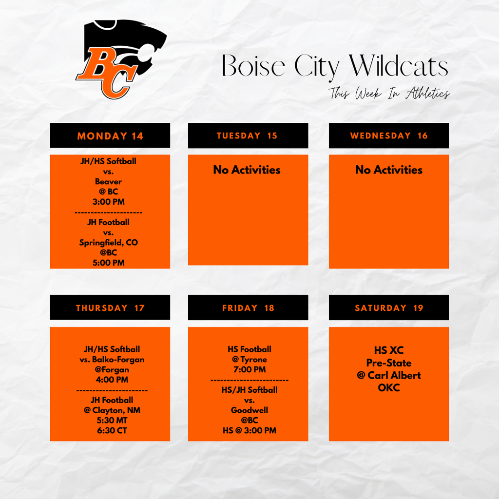 This Week In Boise Athletics Sept. 14-19