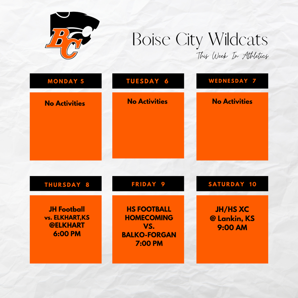 This Week In Boise Athletics October 5-10