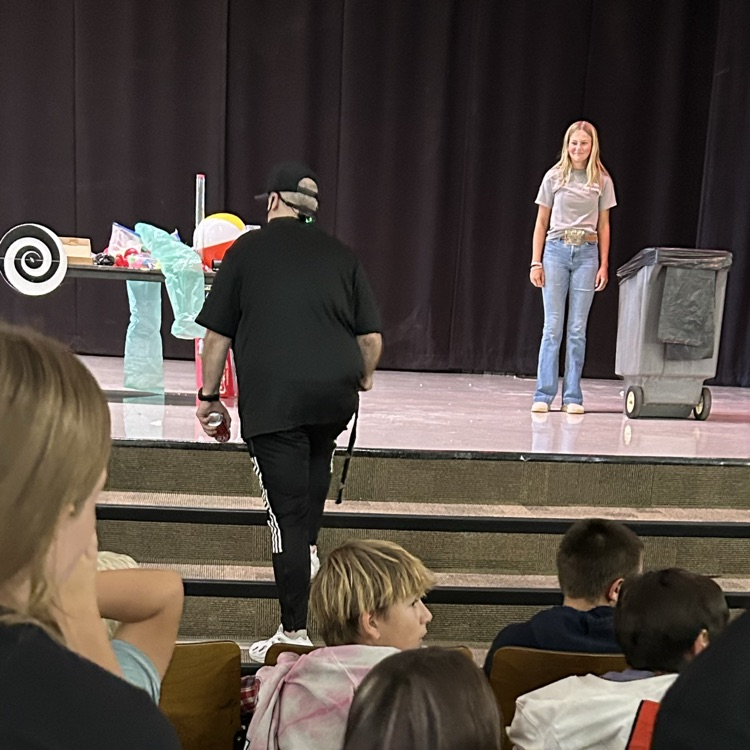Robb Holla brought science to the 5th-8th grades through a study of the weather.
