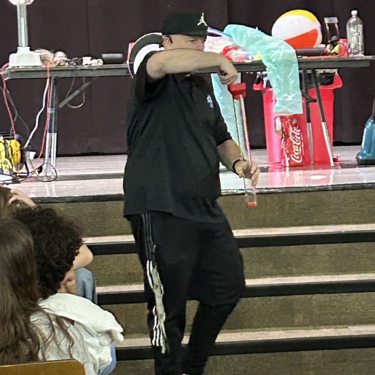Robb Holla brought science to the 5th-8th grades through a study of the weather.