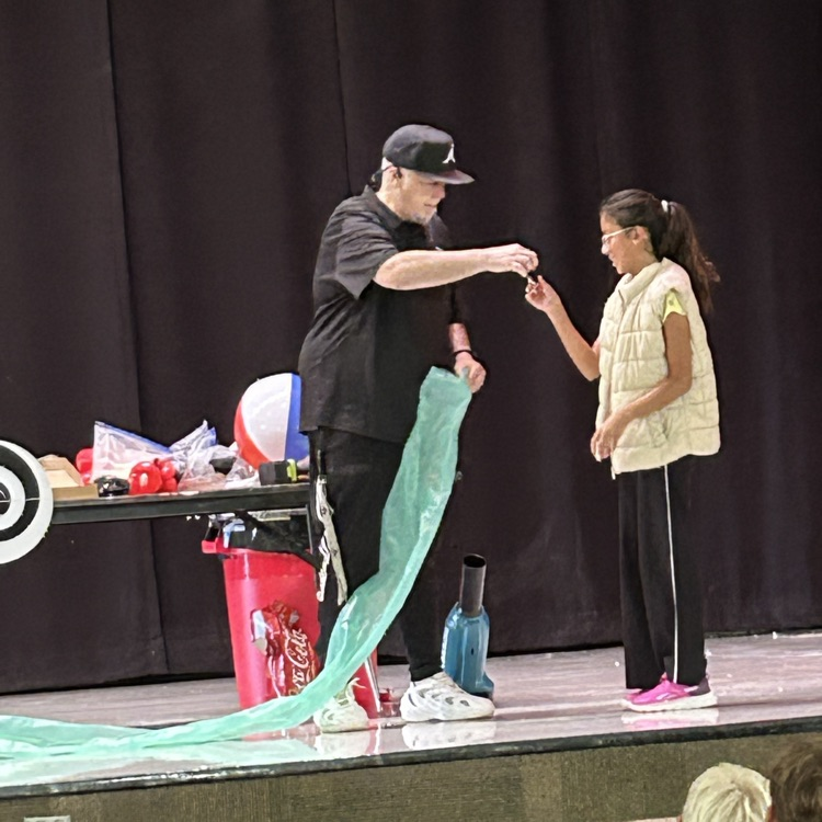 . The Storm Lab presented by Robb Holla kept the students actively engaged the whole presentation! Middle School enjoyed weather related science such as storm clouds, tornadoes and air pressure.