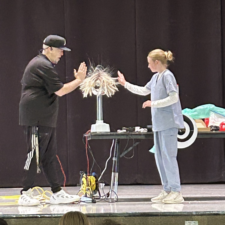 . The Storm Lab presented by Robb Holla kept the students actively engaged the whole presentation! Middle School enjoyed weather related science such as storm clouds, tornadoes and air pressure.