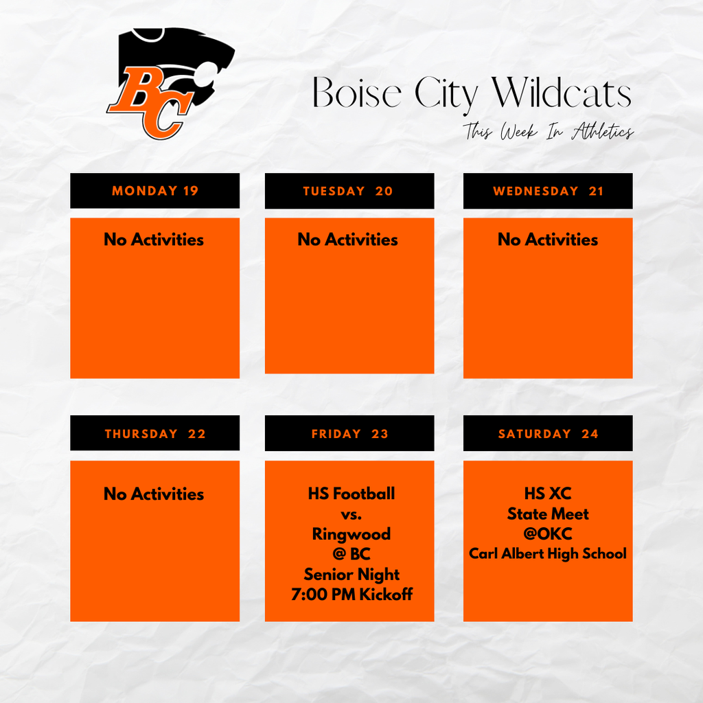 This Week In Boise Athletics Oct. 19-24