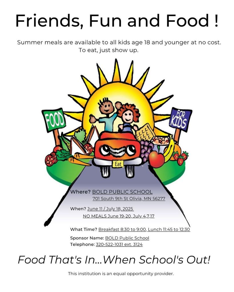summer meals - english flyer
