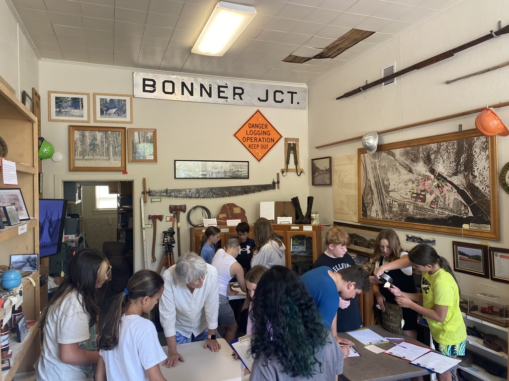Doing artifact stations with local legend Judy Matson 