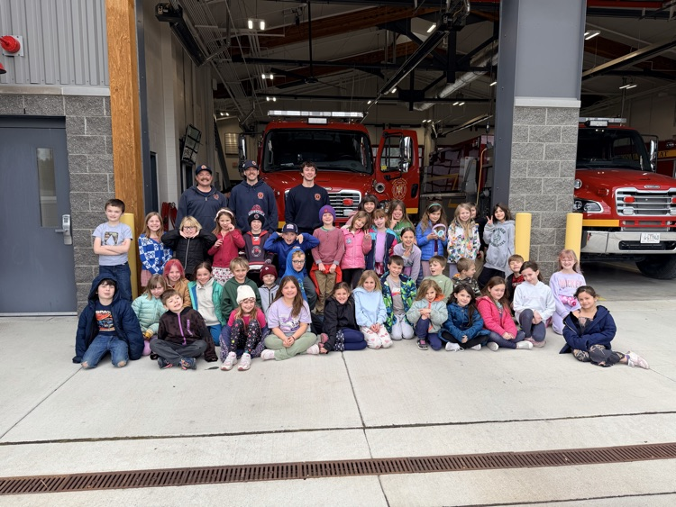 students at fire station