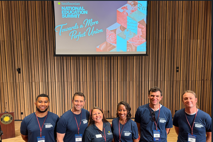 Mr. Huisken with other Teachers of the Year from D.C., California, Delaware, and Kentucky and the Assistant Director of Smithsonian Education.