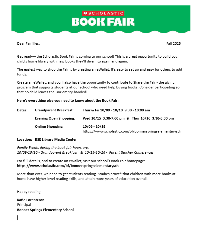 Book fair information