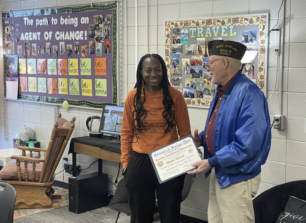 VFW award for Magan Harrell