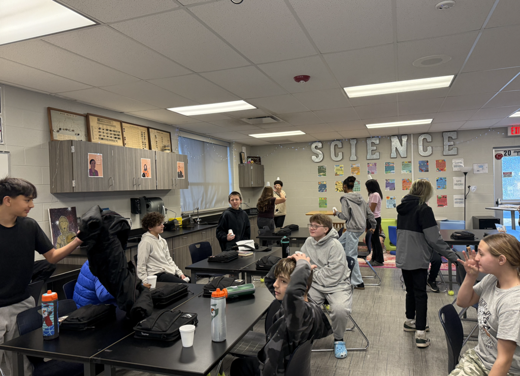 kids playing cup game