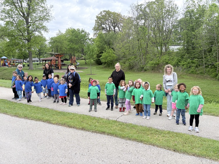 walking to the park
