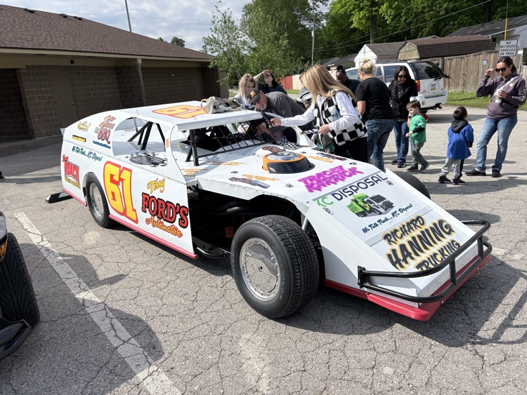 a race car was there!