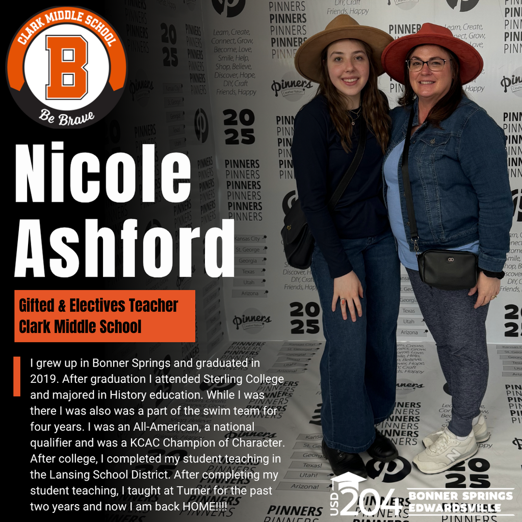 Two women wearing hats stand in front of a text background. The woman on the left wears a denim jacket and white shoes.