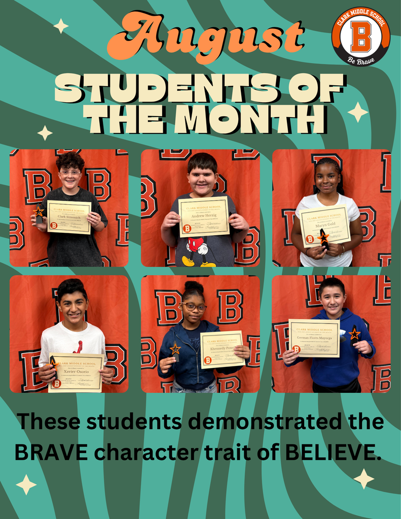 August Students of the Month