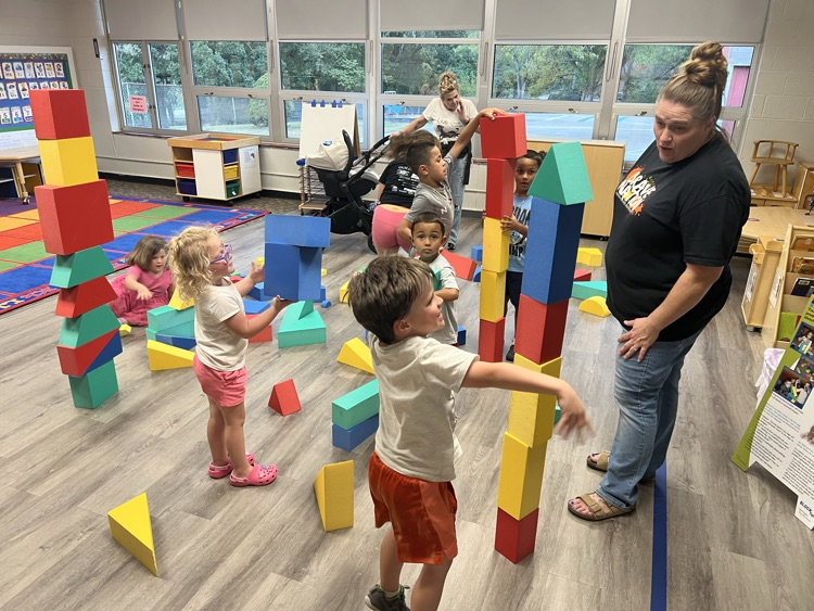 colorful, foam blocks