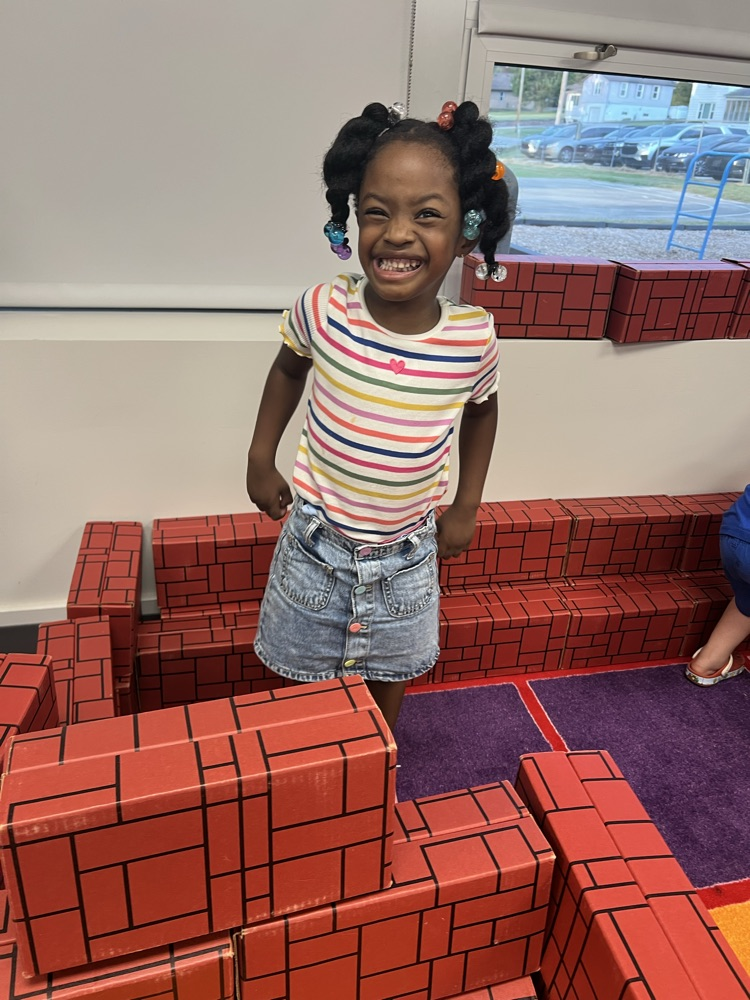 they were trying to build a brick house, with couch!