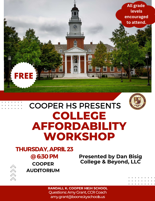 College Affordability Workshop April 23 2026