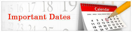 Important Dates
